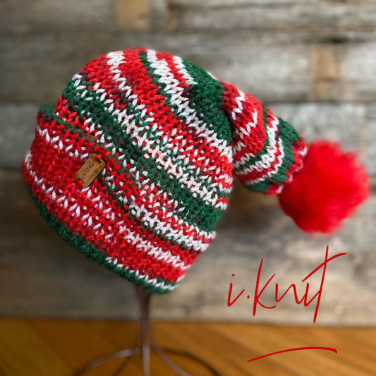 Double Knit Christmas Beanie: Festive Acrylic Winter Hat