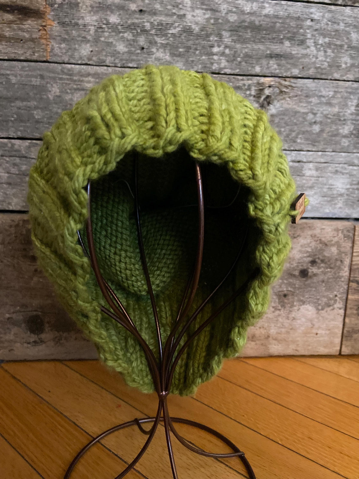 APPLE Green Knit Beanie