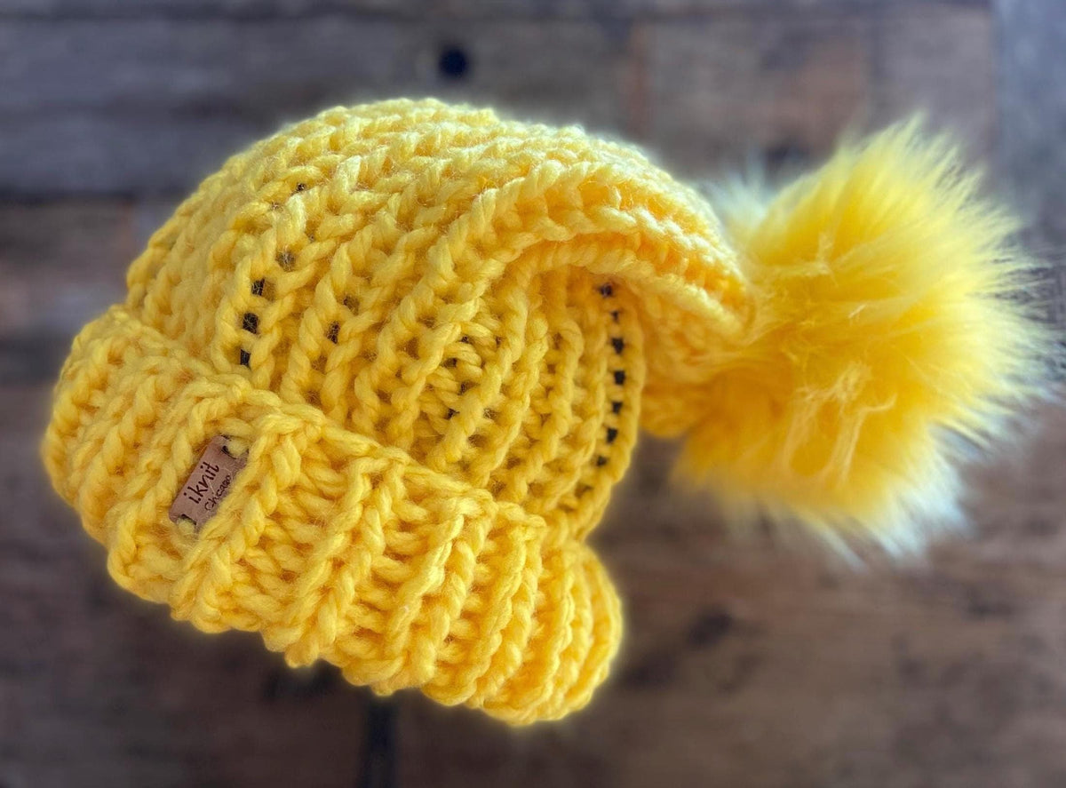 SUNSHINE Knit Beanie with Folded Brim