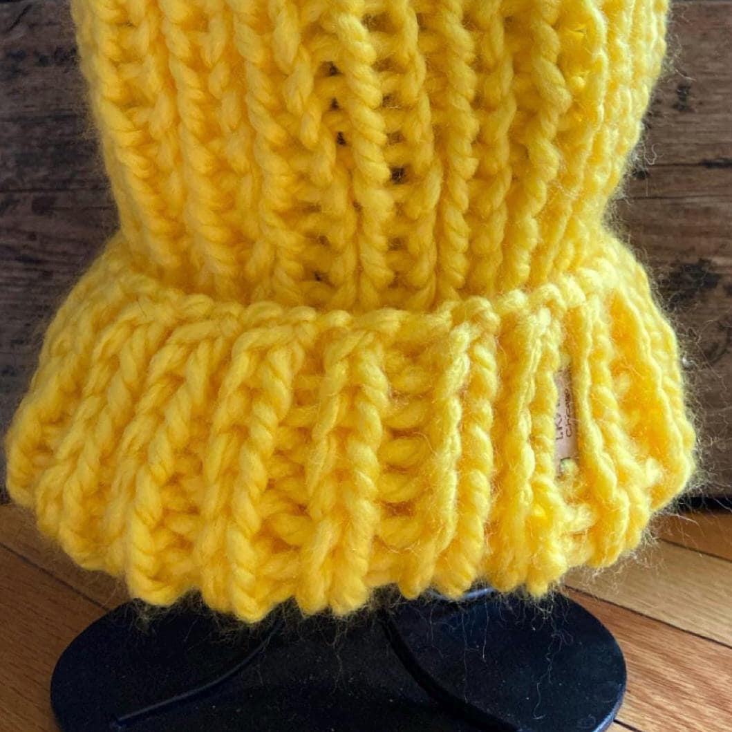 SUNSHINE Knit Beanie with Folded Brim