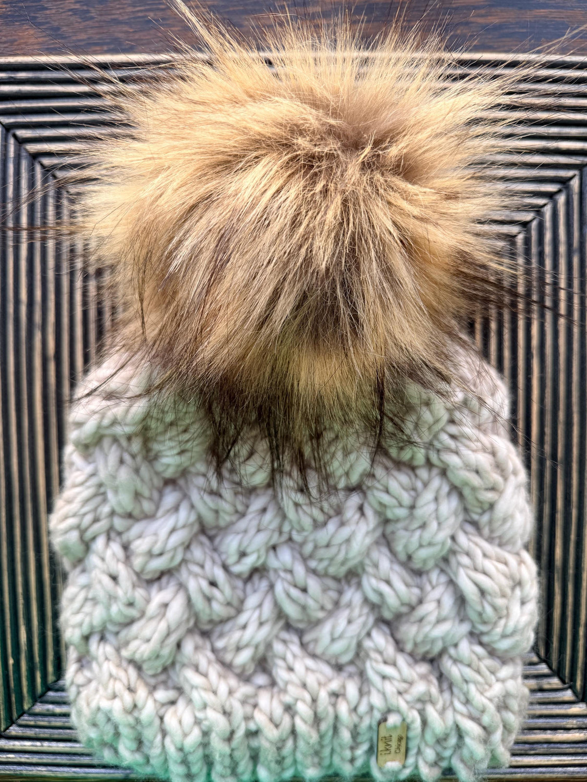 CRÈME FRAICHE Cable-Knit Beanie