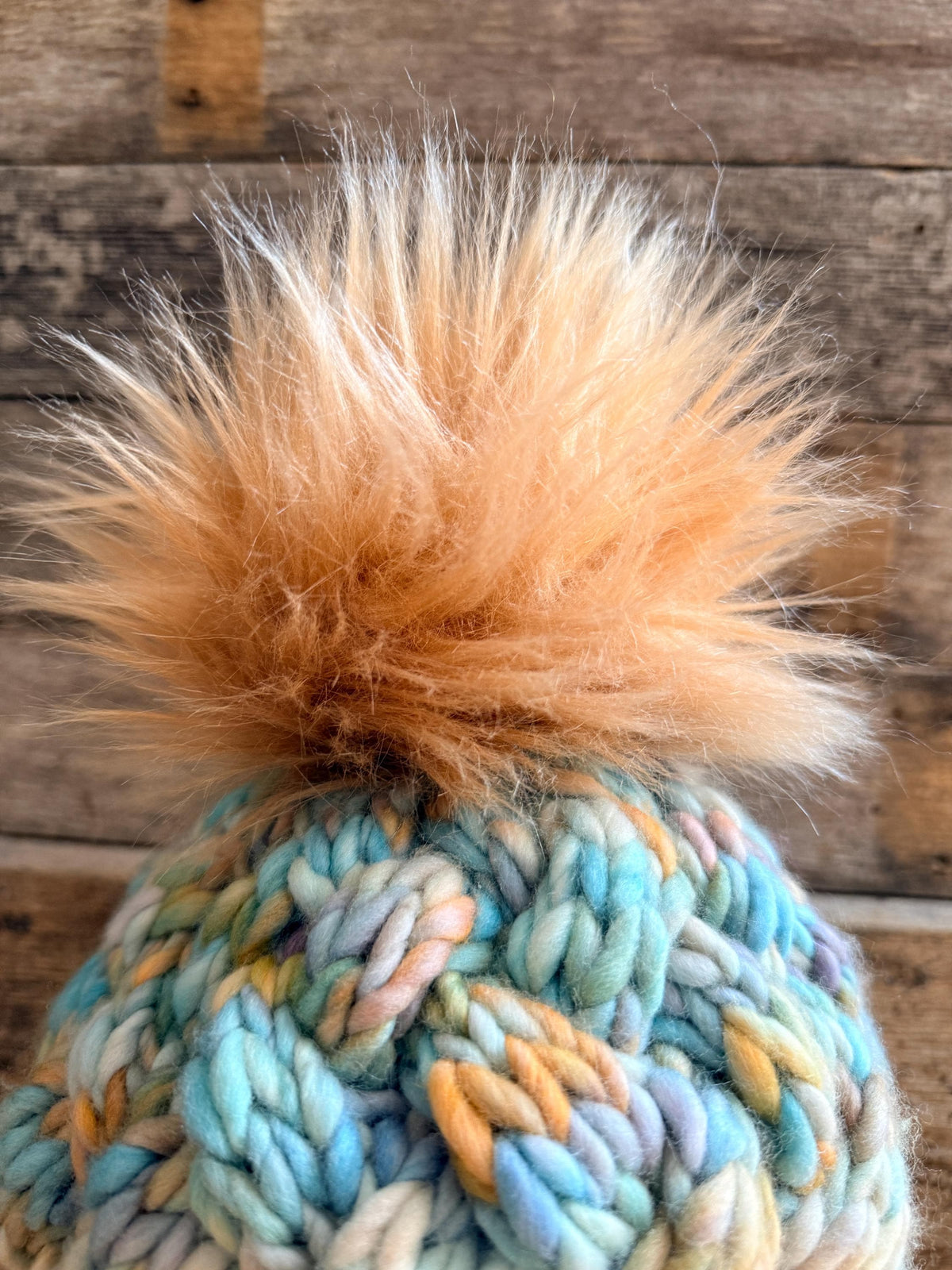 PEACOCK Super Cable Knit Beanie