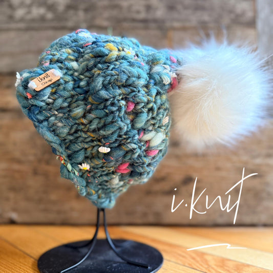 EMERALD Green Knit Beanie