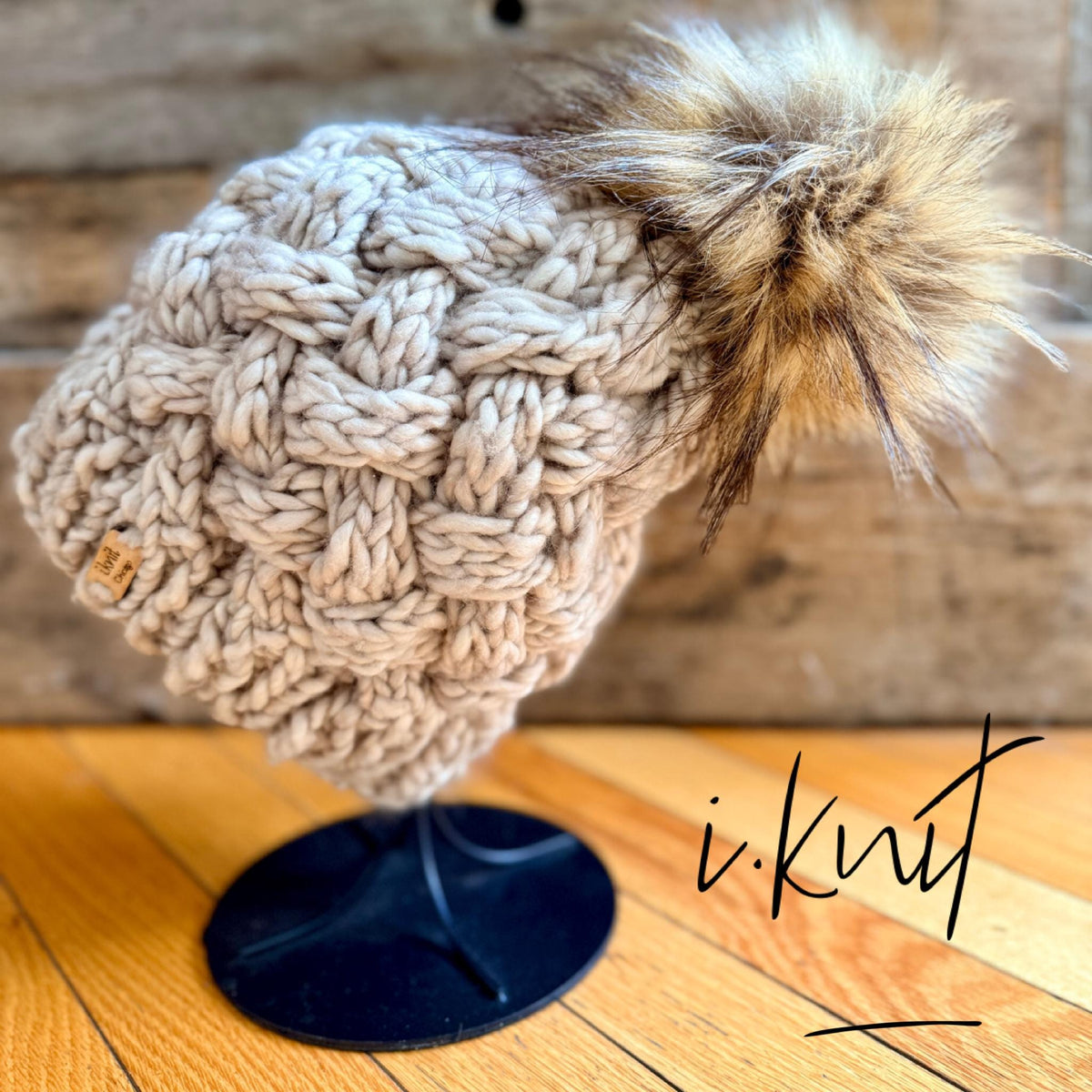 CRÈME FRAICHE Cable-Knit Beanie