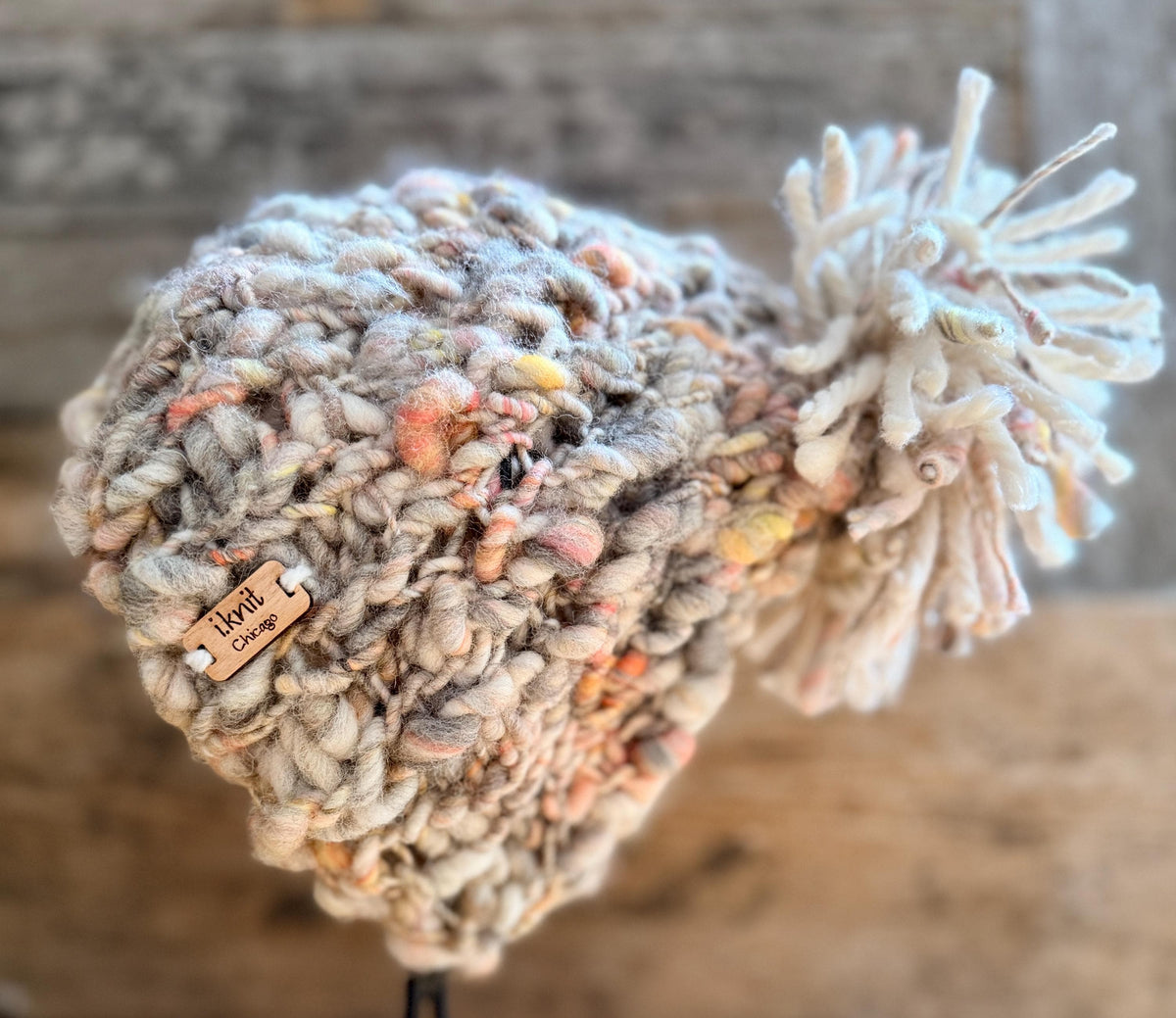 PEACH PARFAIT Chunky Knit Beanie