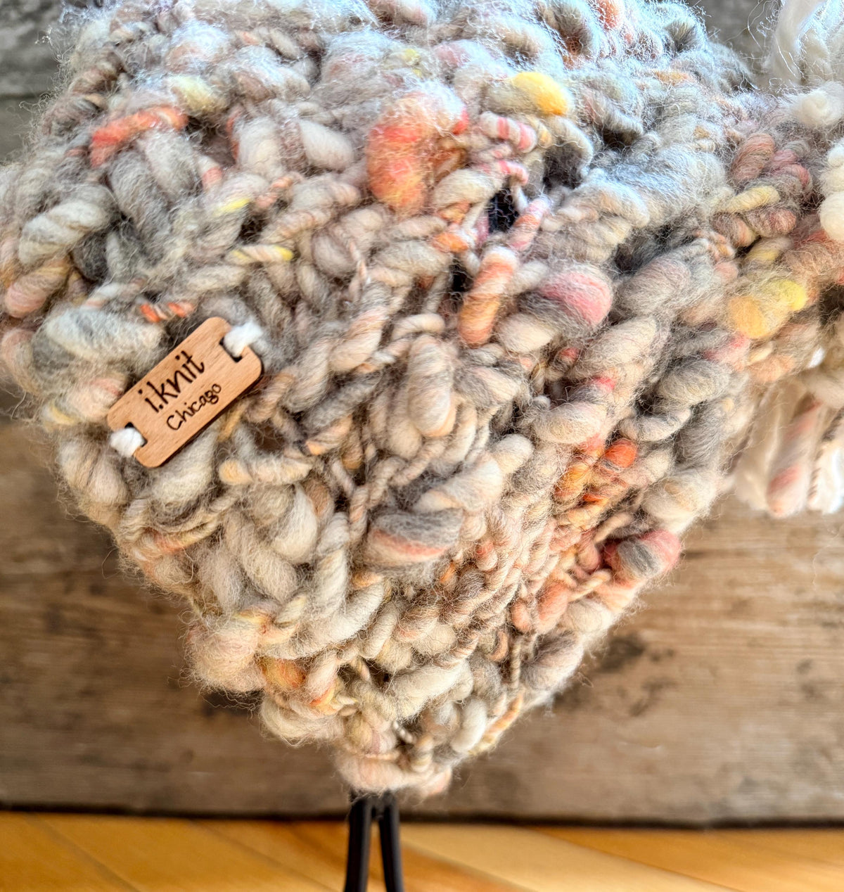 PEACH PARFAIT Chunky Knit Beanie