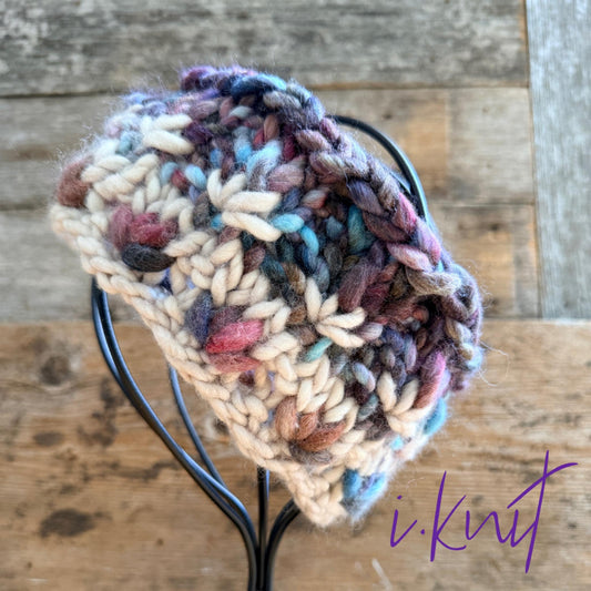 JAM Purple Hand Knit Headband