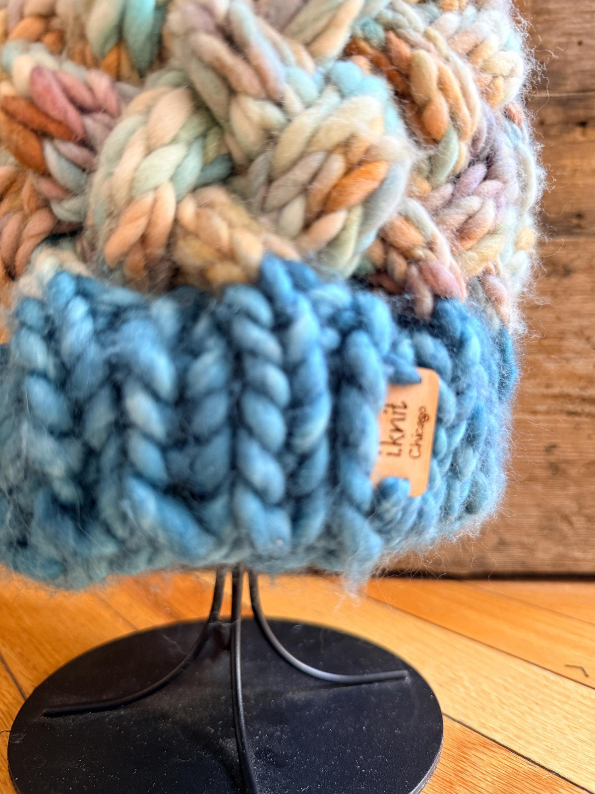 PEACOCK Super Cable Knit Beanie