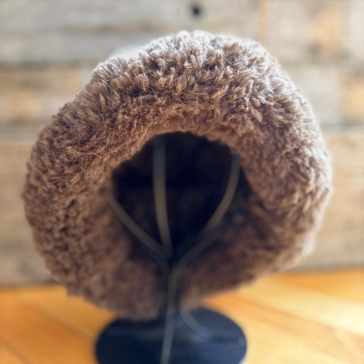 BROWNIE Furry Knit Bucket Hat