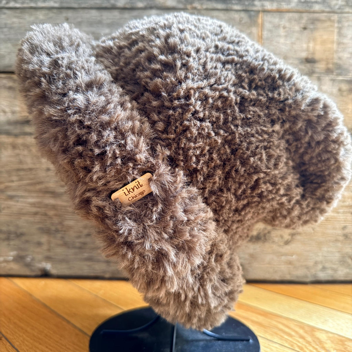 BROWNIE Furry Knit Bucket Hat