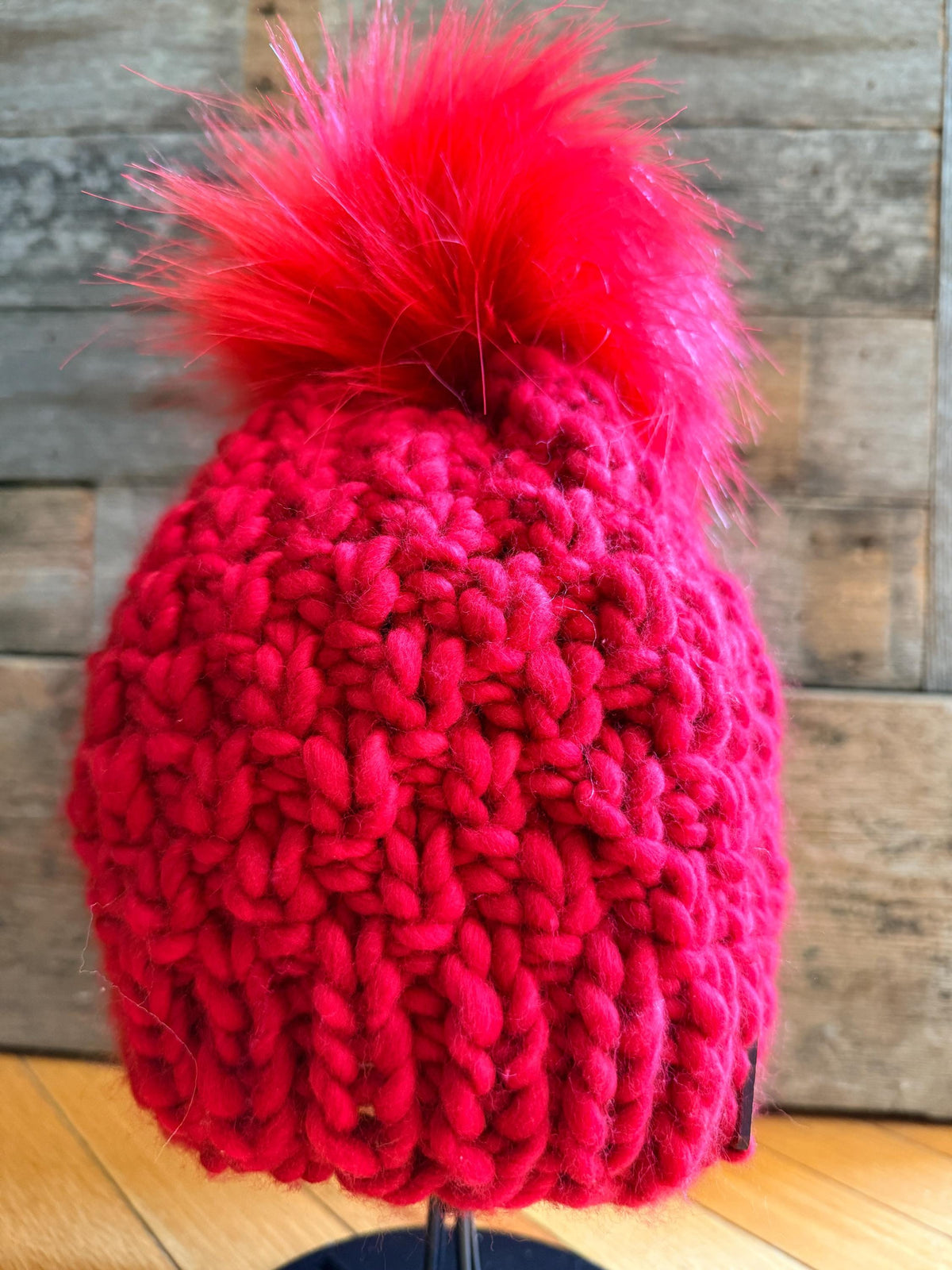 ALL-AMERICAN RED Chunky Knit Beanie
