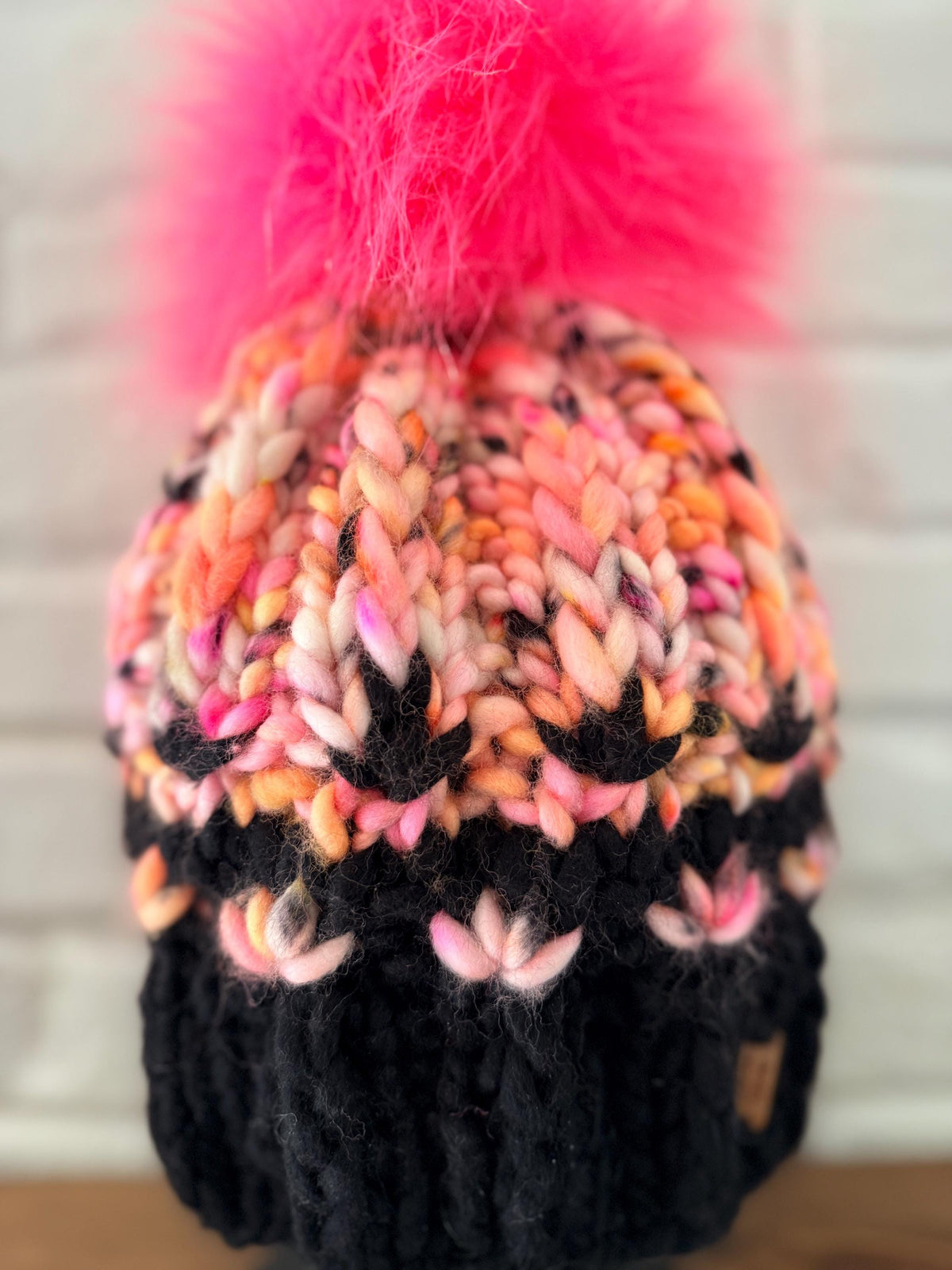 DRACULAURA Chunky Funky Knit Beanie.