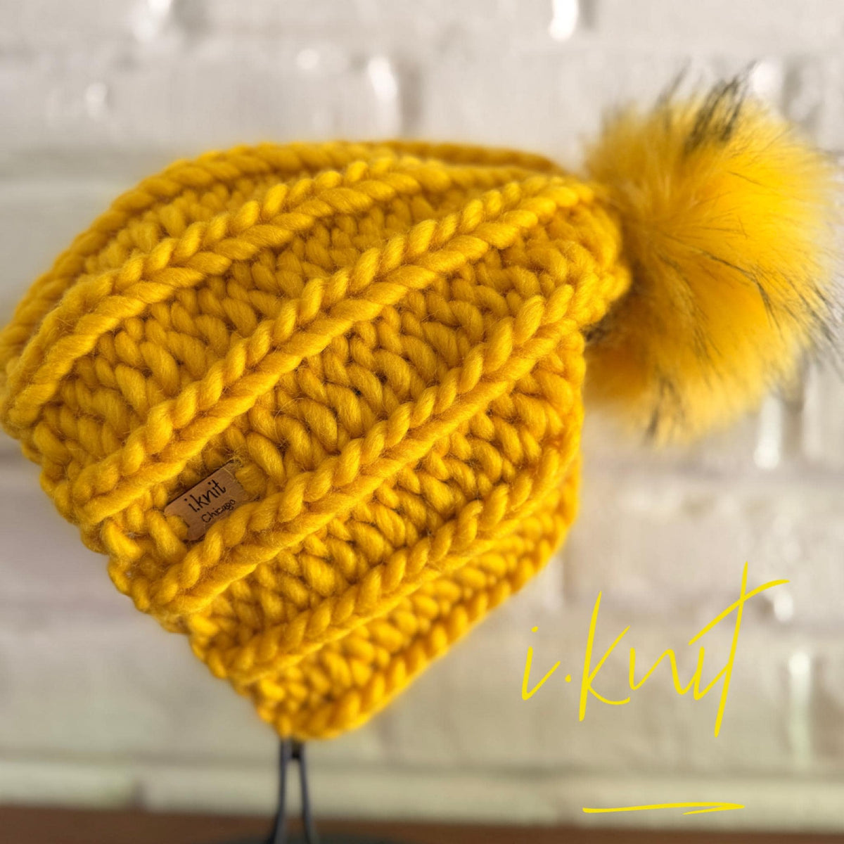LEMON Chunky Knit Beanie