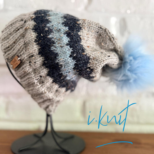 TWEEDY PEAKS Knit Beanie