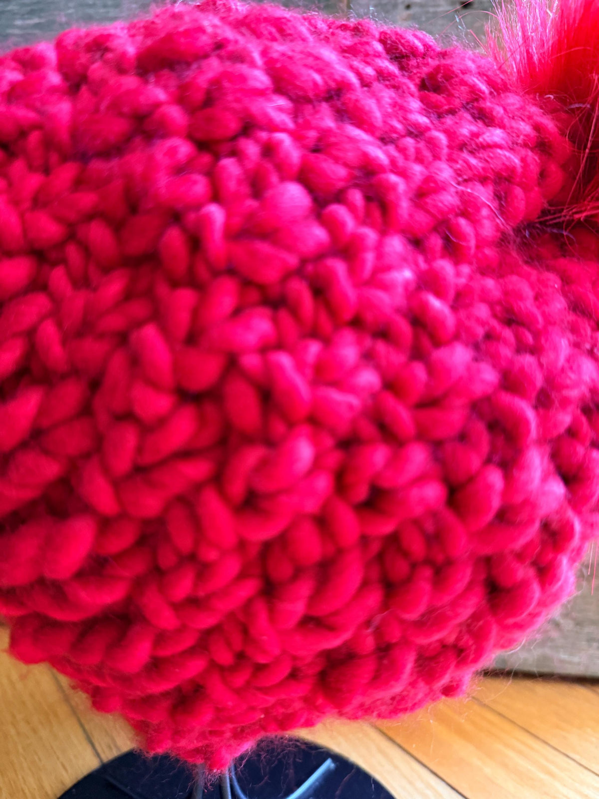 ALL-AMERICAN RED Chunky Knit Beanie