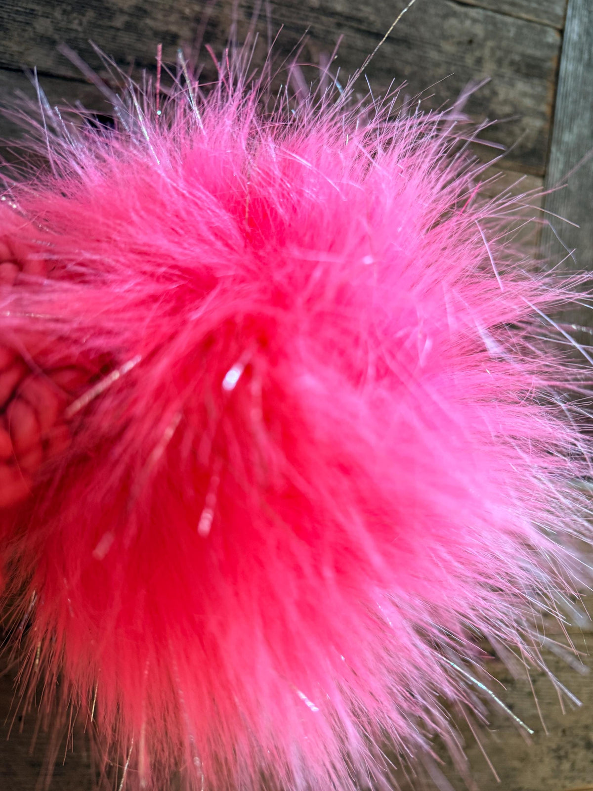ELECTRIC PINK Chunky Knit Beanie
