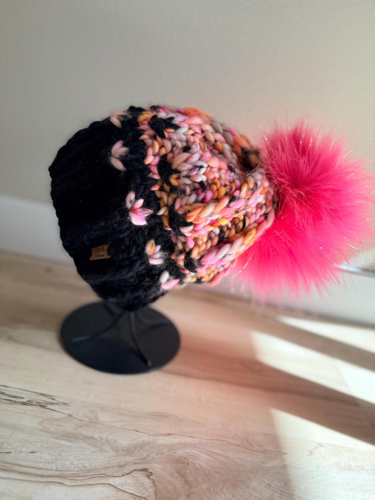 DRACULAURA Chunky Funky Knit Beanie.