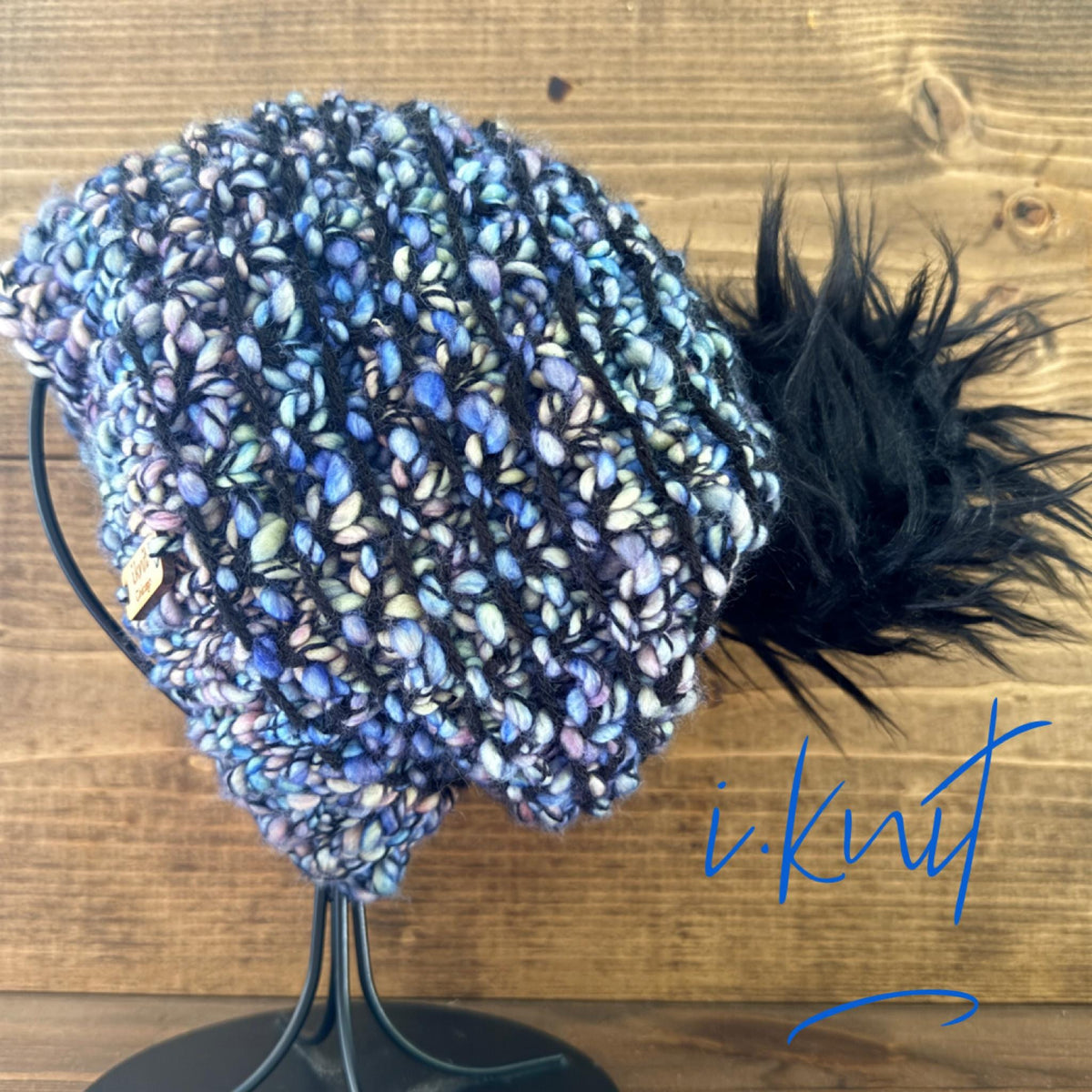 RAINBOW FISH Hand Knit Beanie