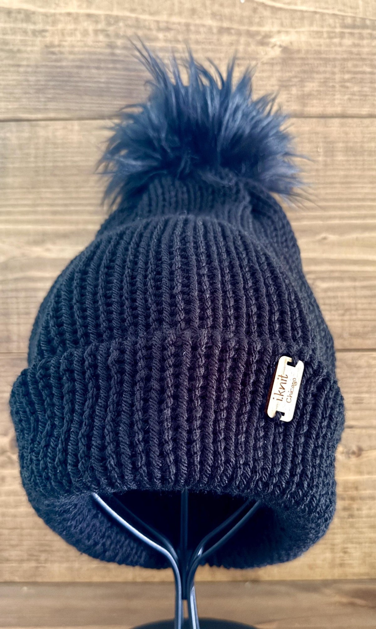 NOIR Double-Knit Beanie