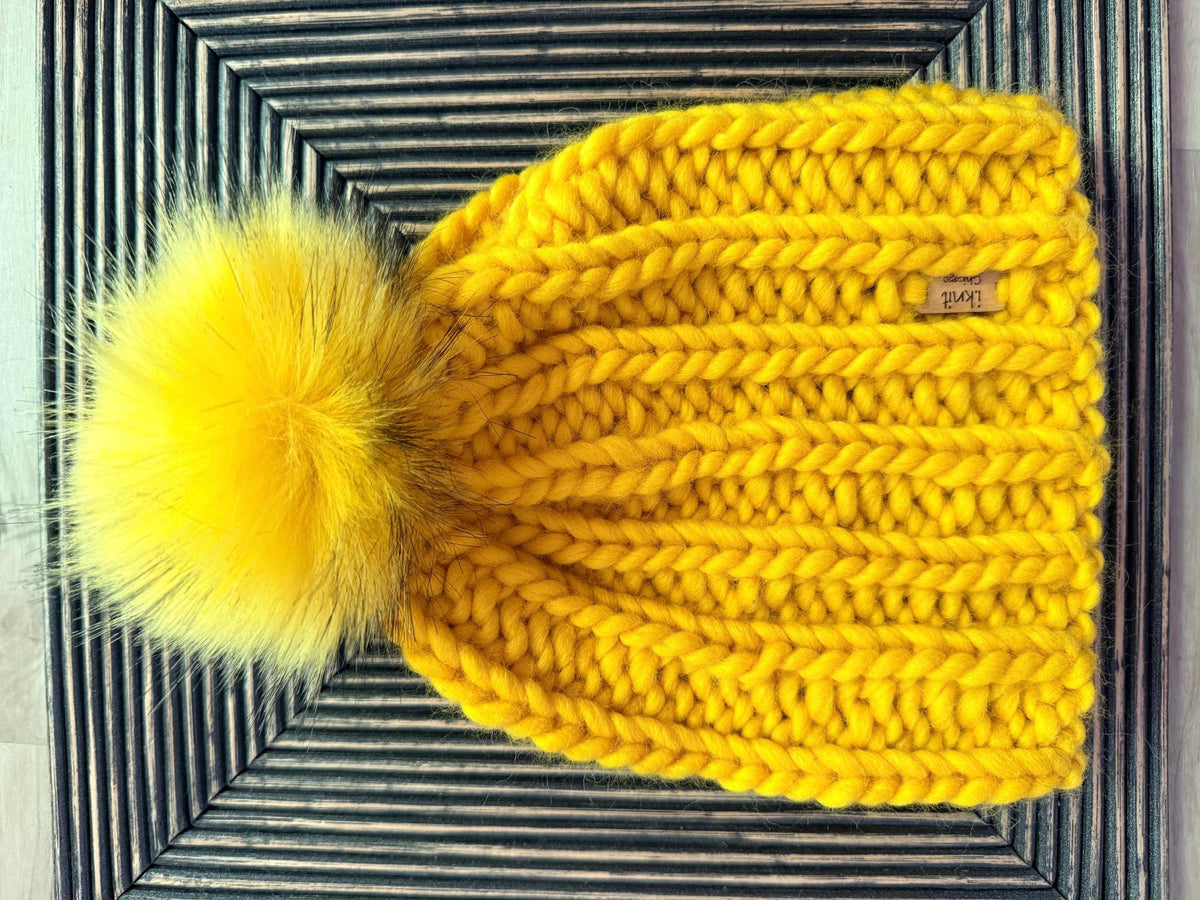 LEMON Chunky Knit Beanie