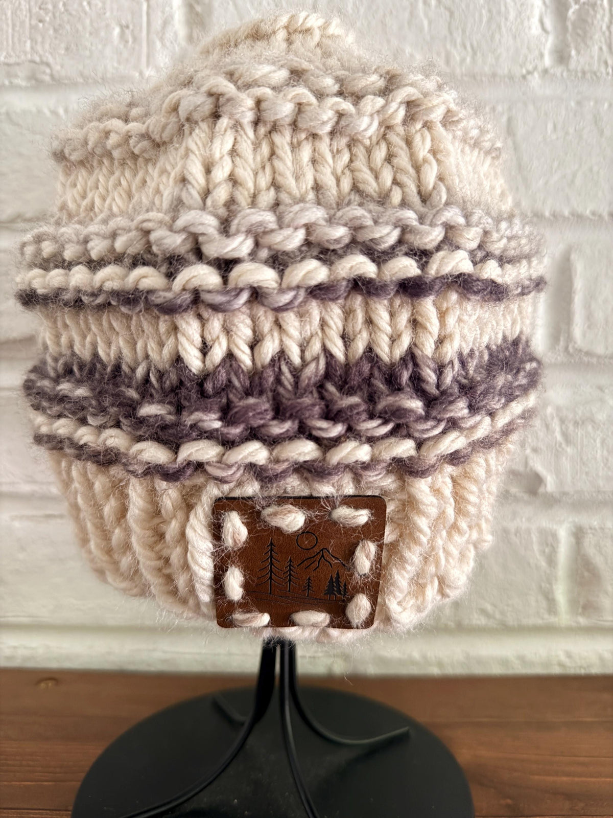 GRAVEL Messy Bun Beanie