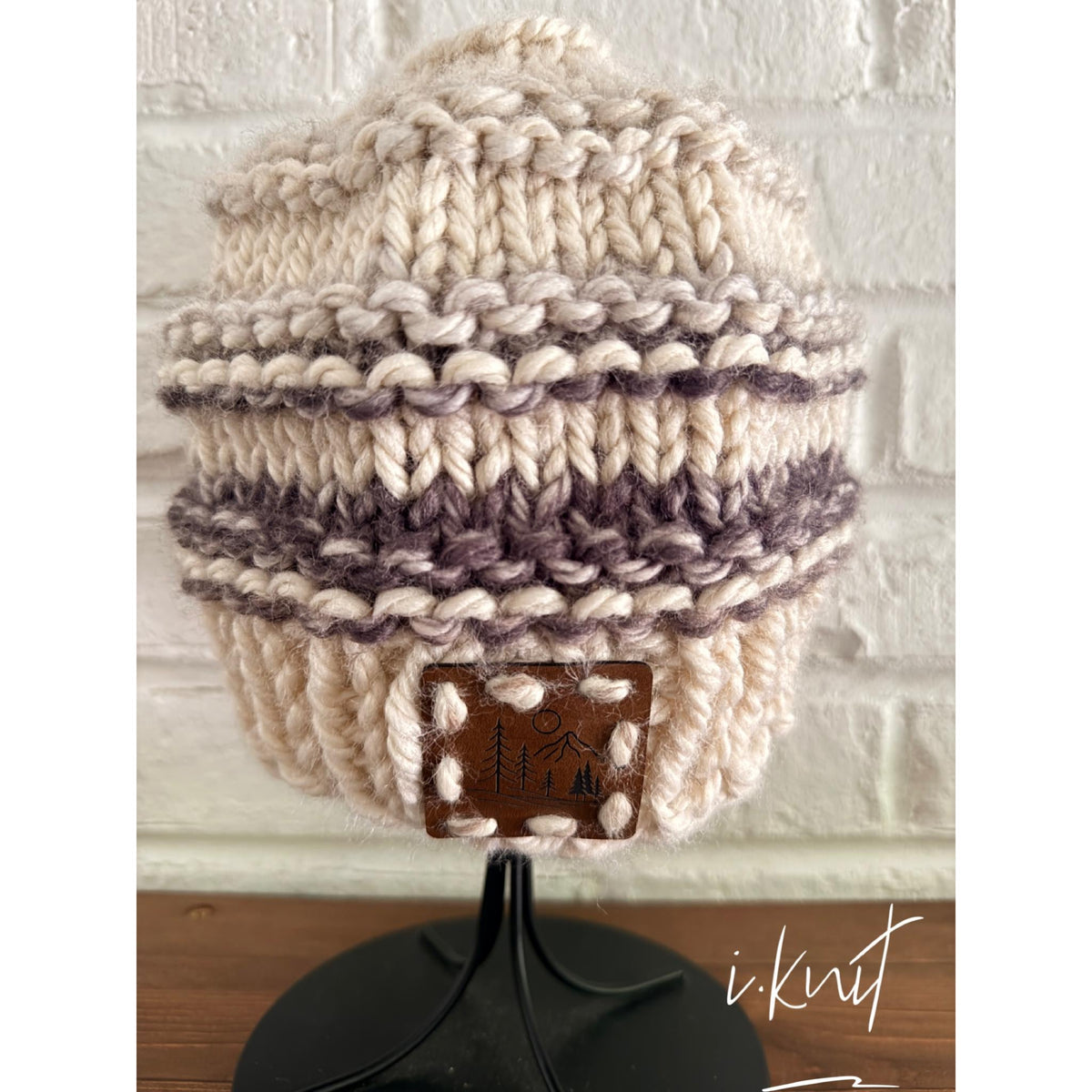 GRAVEL Messy Bun Beanie