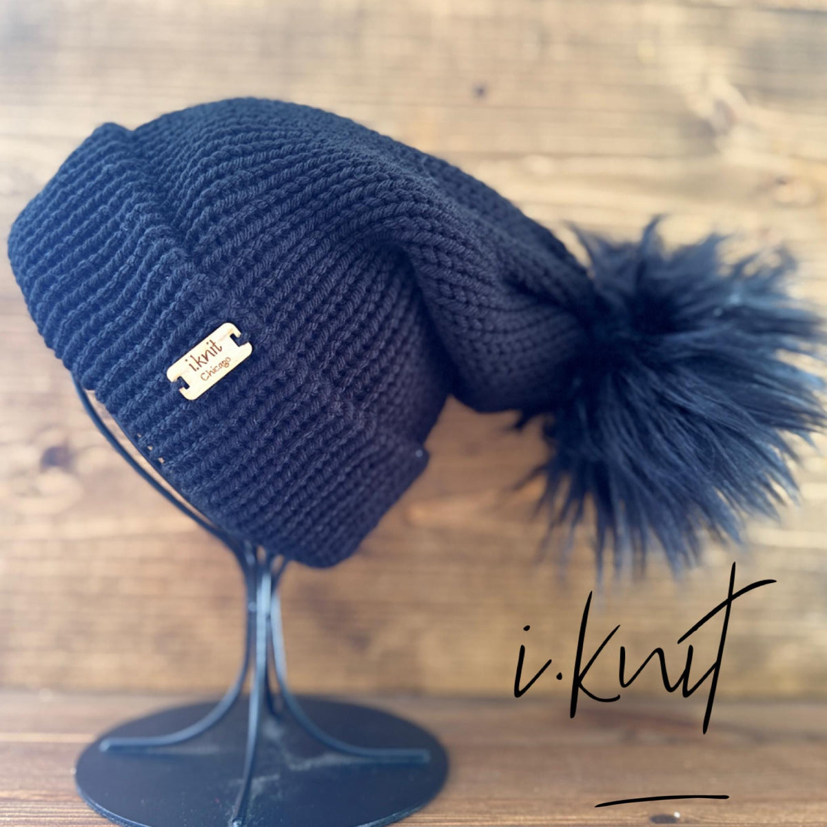NOIR Double-Knit Beanie
