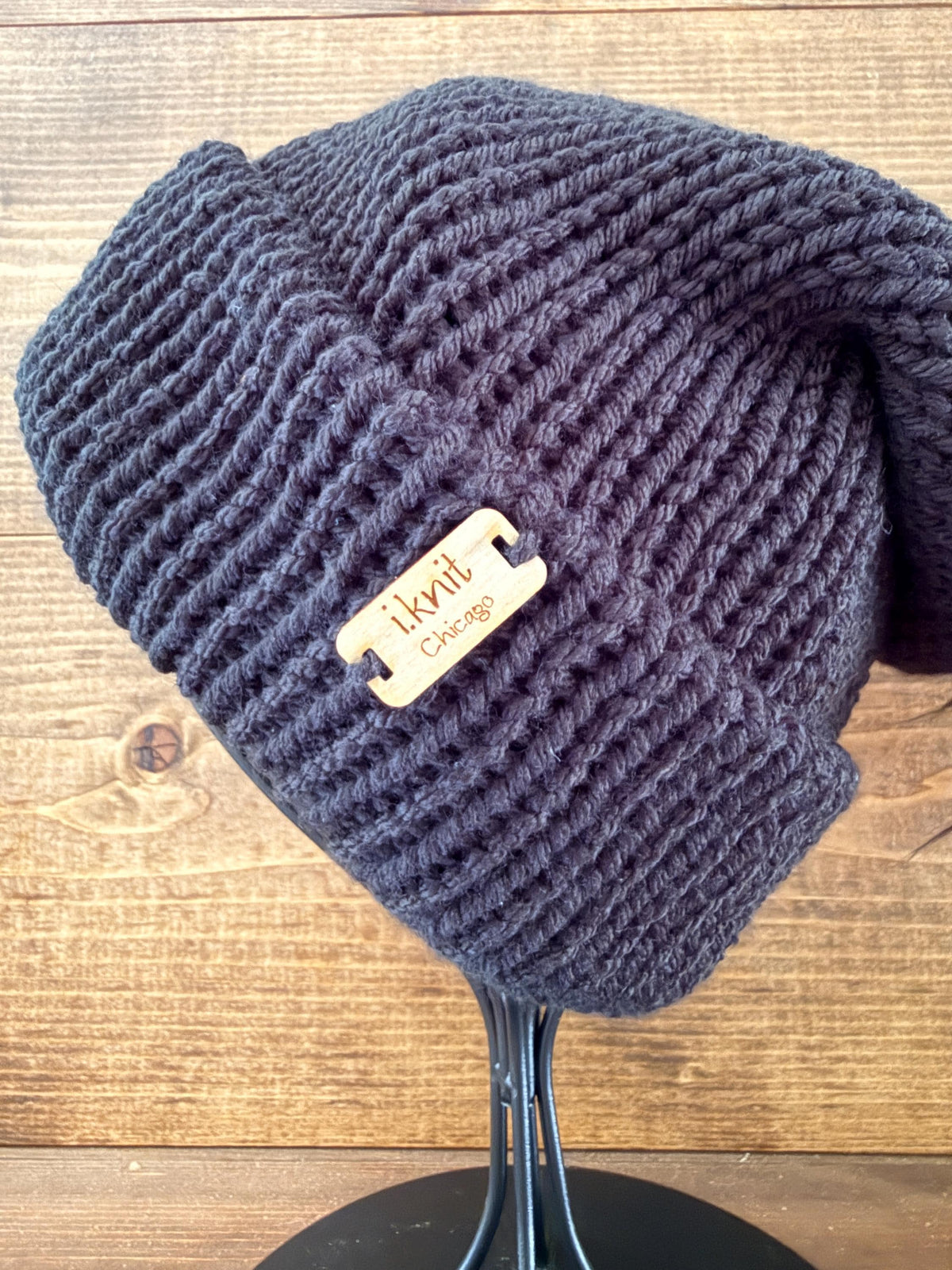 NOIR Double-Knit Beanie