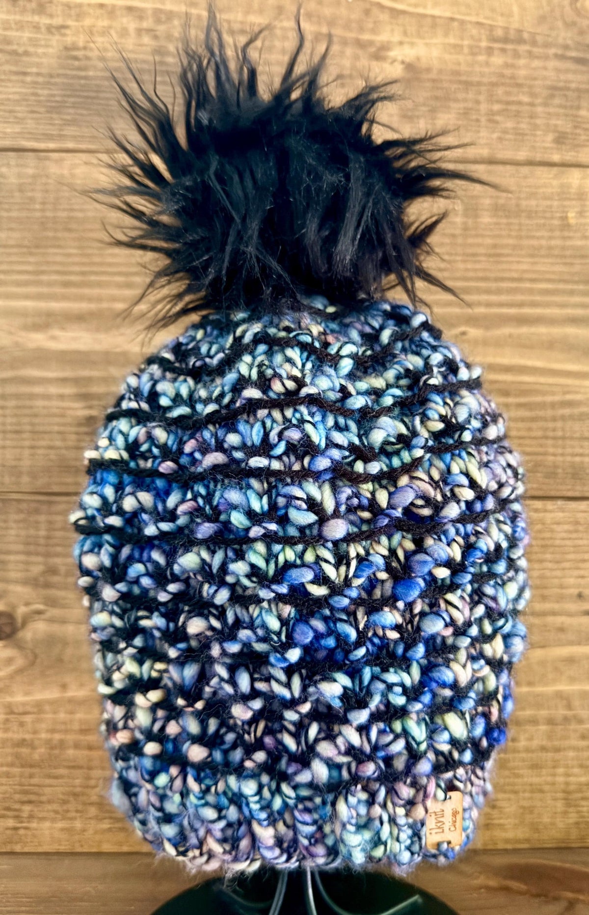RAINBOW FISH Hand Knit Beanie