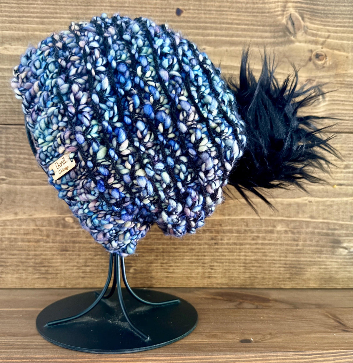 RAINBOW FISH Hand Knit Beanie