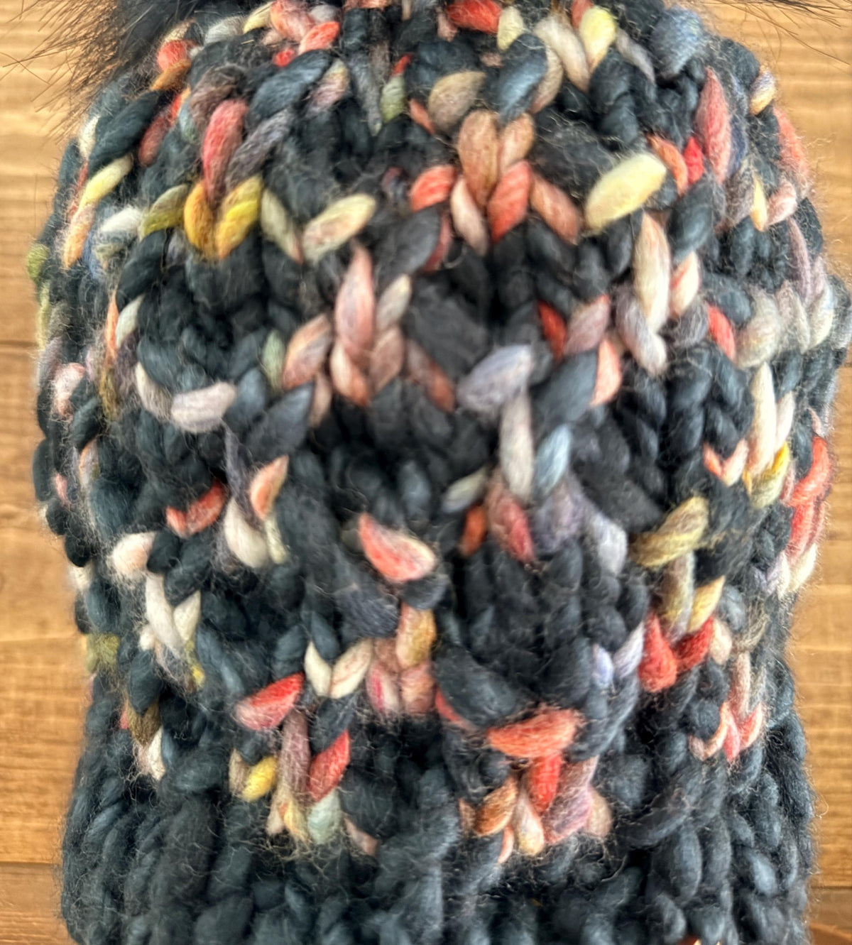 CONFETTI Navy Knit Beanie