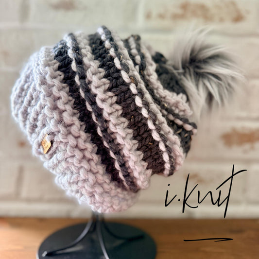 NEGATIVE Chunky Ribbed Knit Beanie