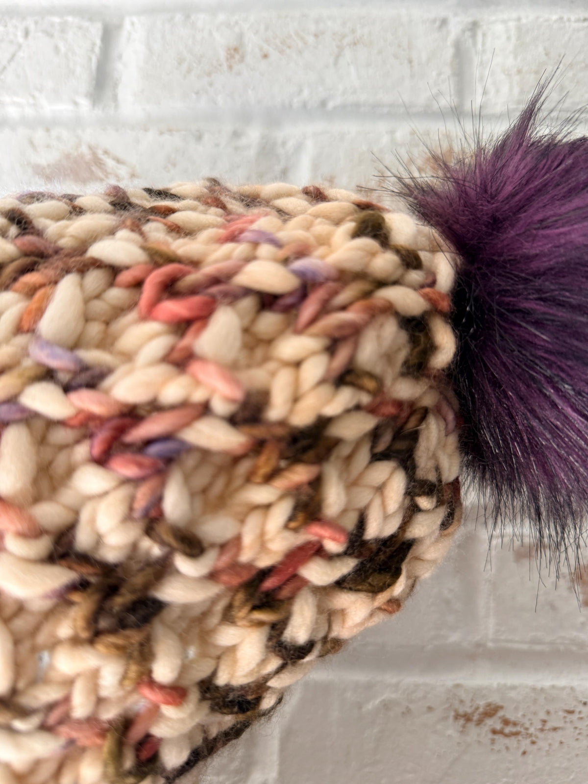BOYSENBERRY Chunky Merino Wool Knit Hat