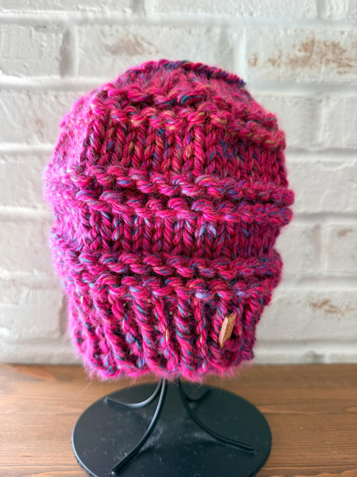 FOREVER PINK Messy Bun Beanie