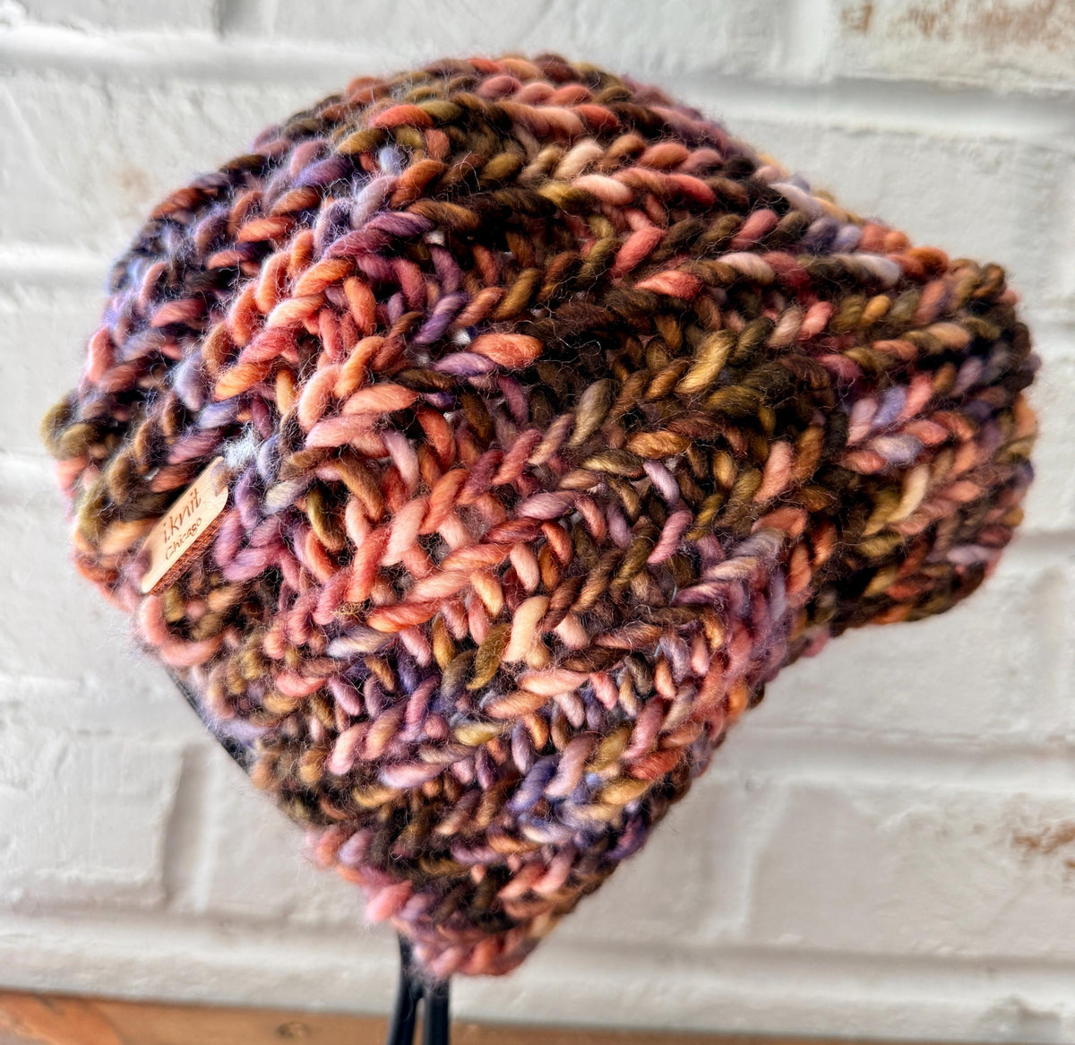 MERLOT Super-wash Merino Wool Knit Beanie
