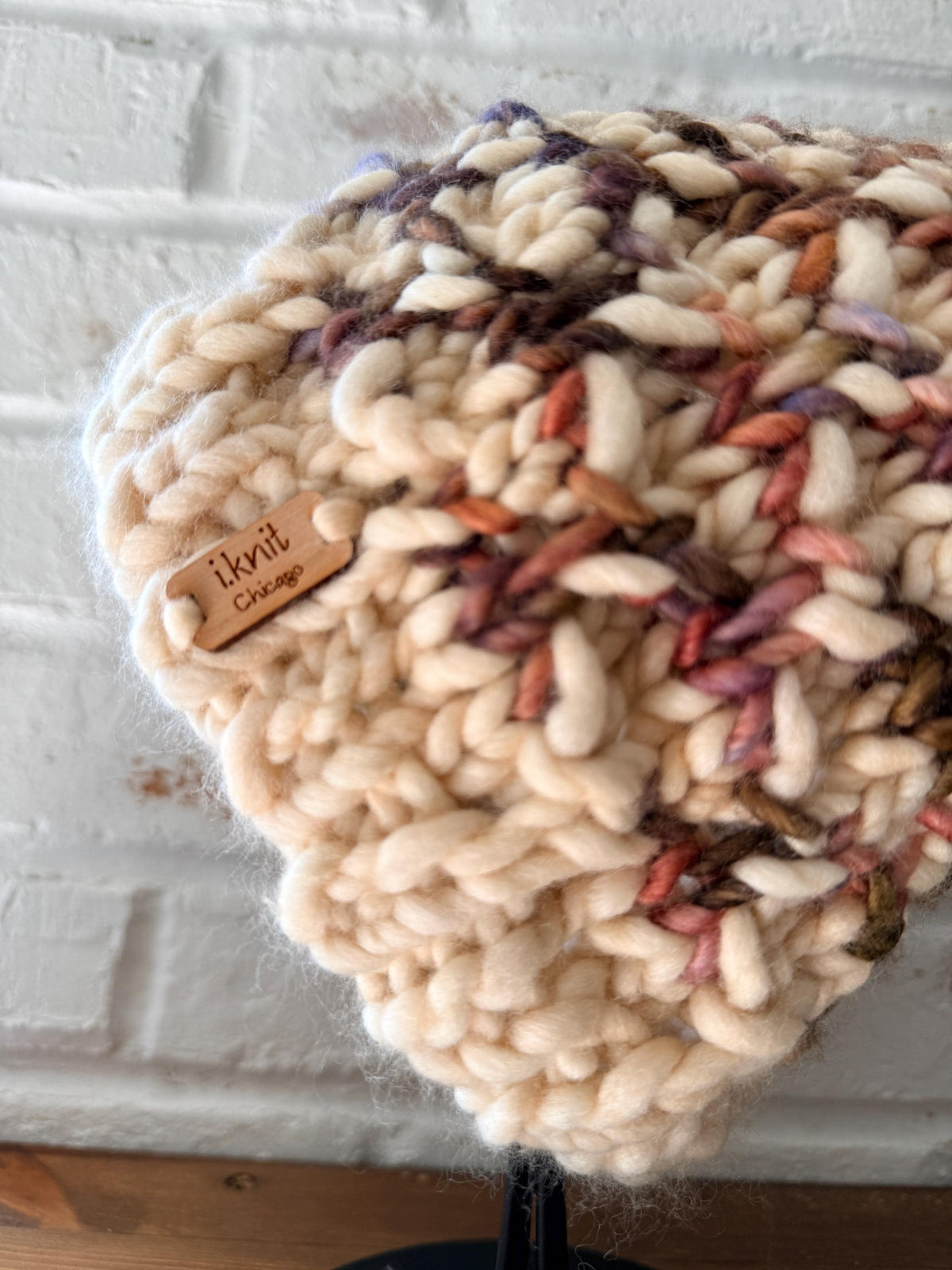 BOYSENBERRY Chunky Merino Wool Knit Hat