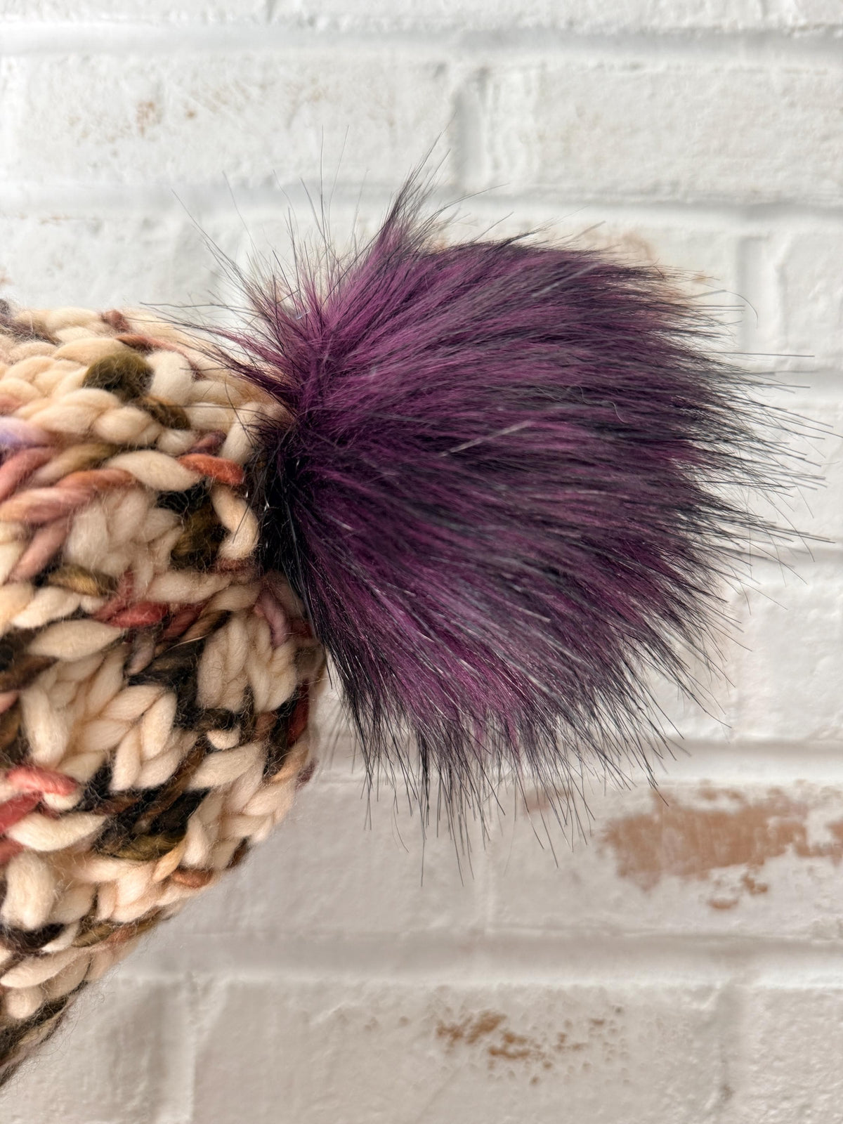 BOYSENBERRY Chunky Merino Wool Knit Hat