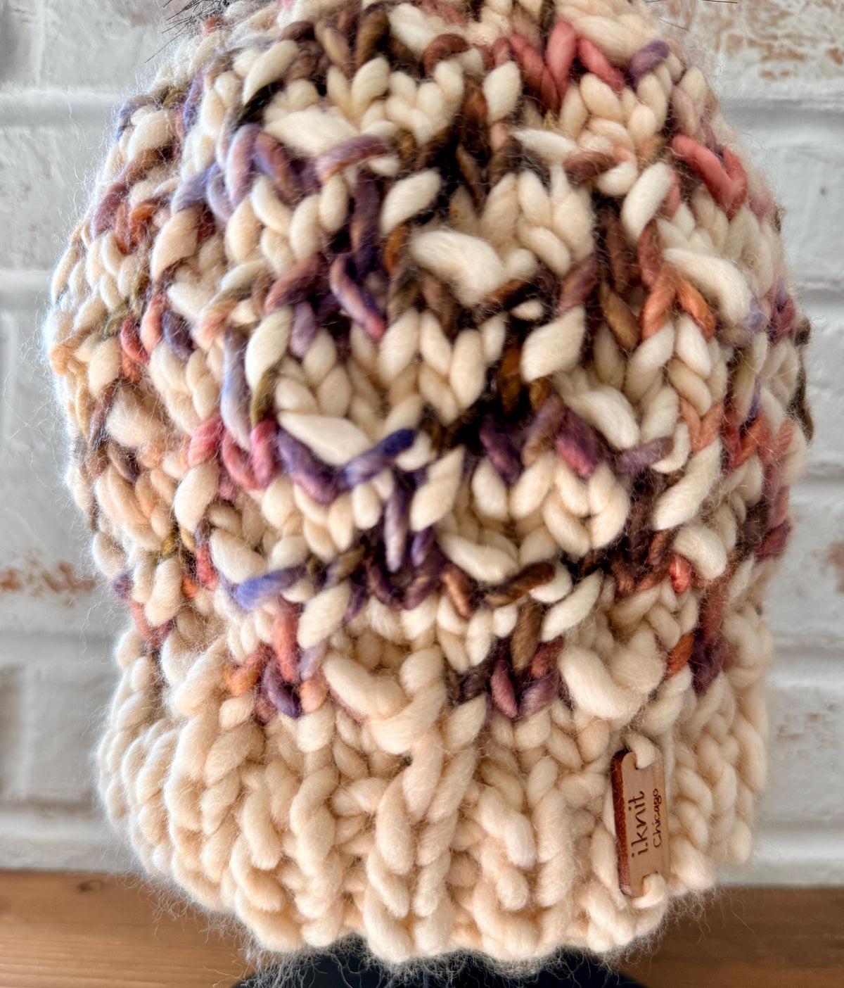 BOYSENBERRY Chunky Merino Wool Knit Hat