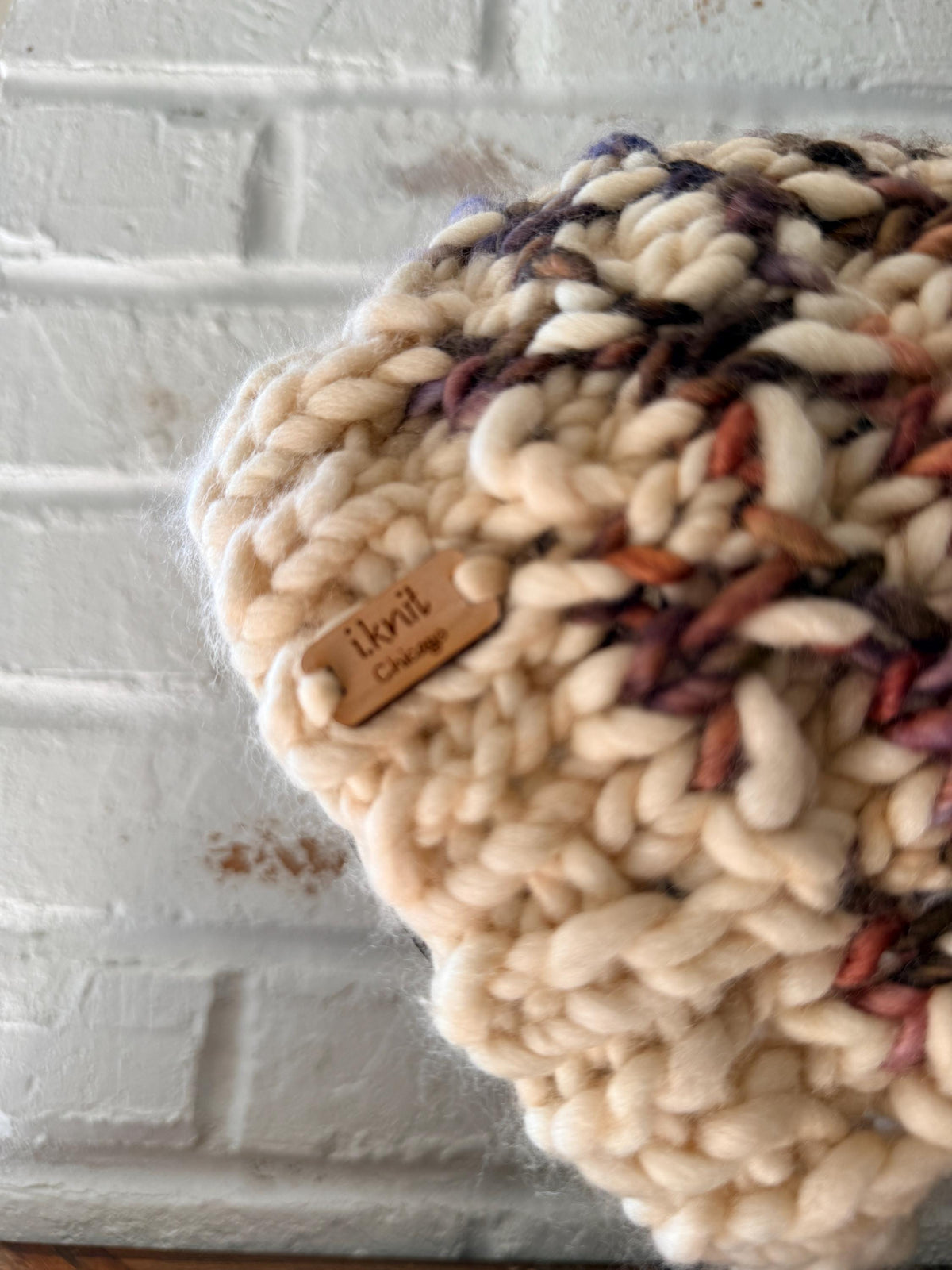 BOYSENBERRY Chunky Merino Wool Knit Hat