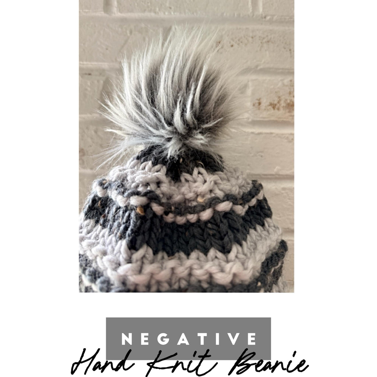 NEGATIVE Chunky Ribbed Knit Beanie