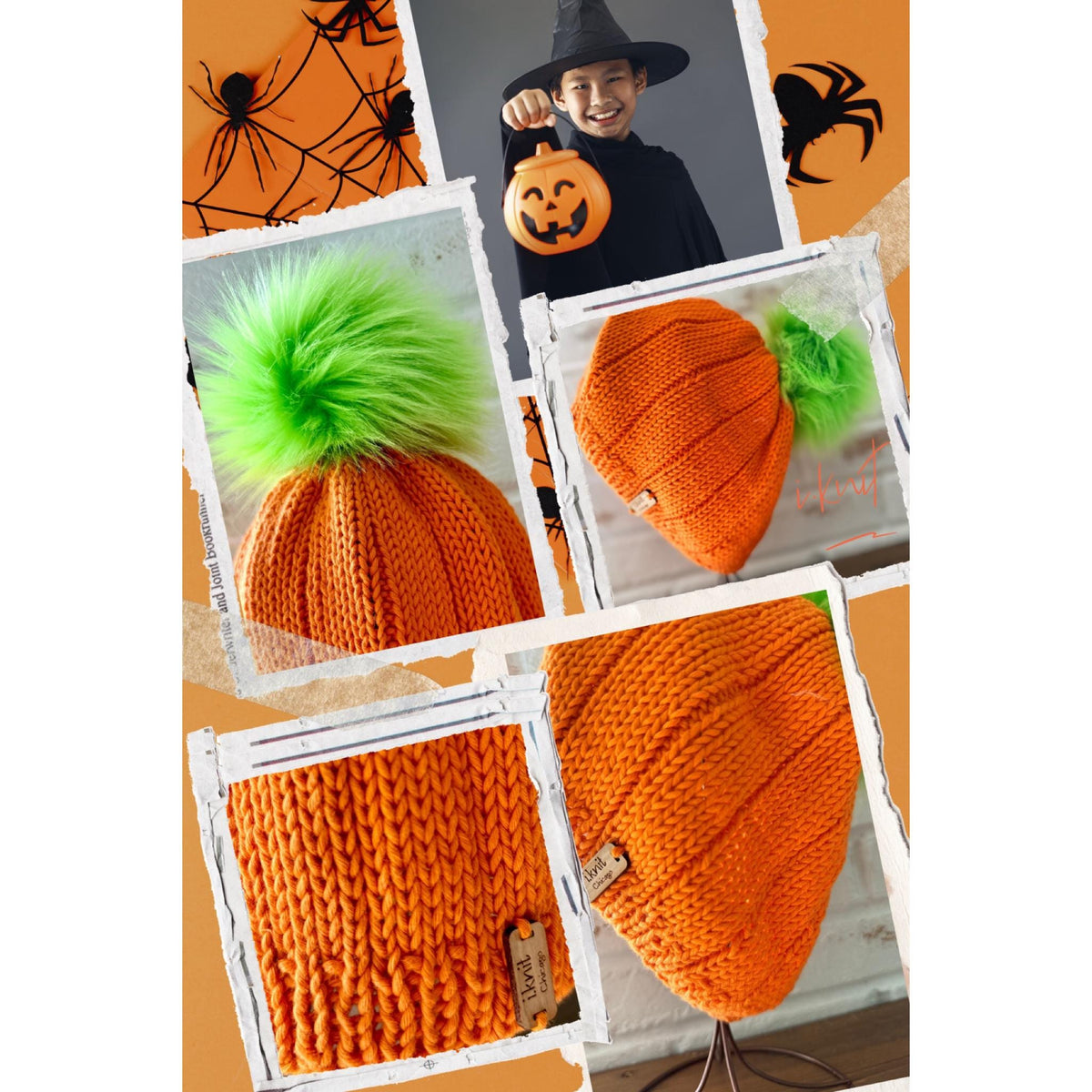 PUMPKIN Knit Beanie