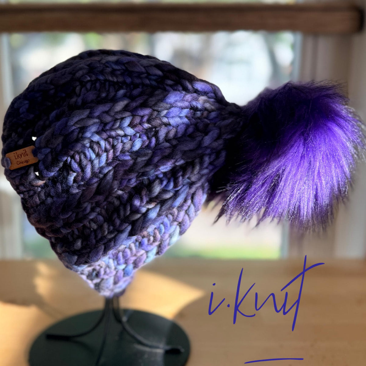 VIVID Hand Knit Merino Wool Beanie