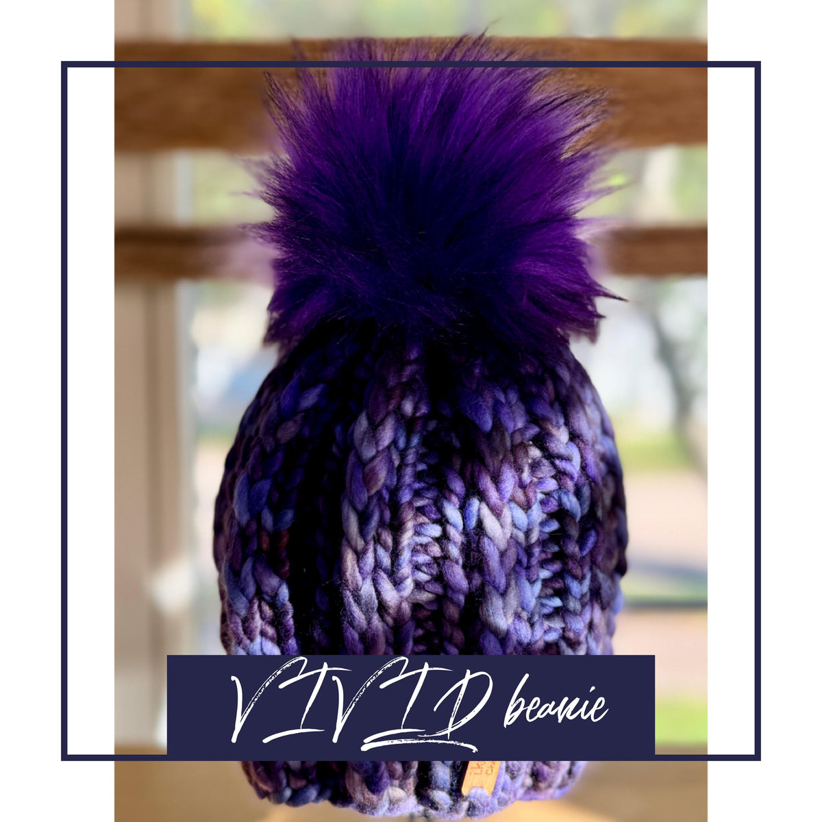 VIVID Hand Knit Merino Wool Beanie