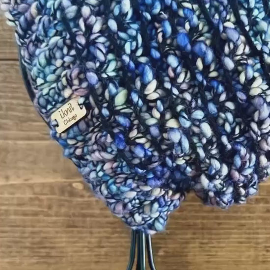 RAINBOW FISH Hand Knit Beanie