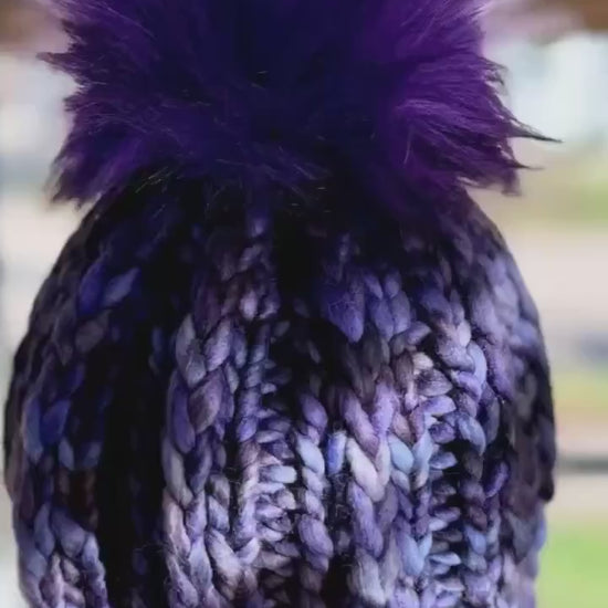VIVID Hand Knit Merino Wool Beanie