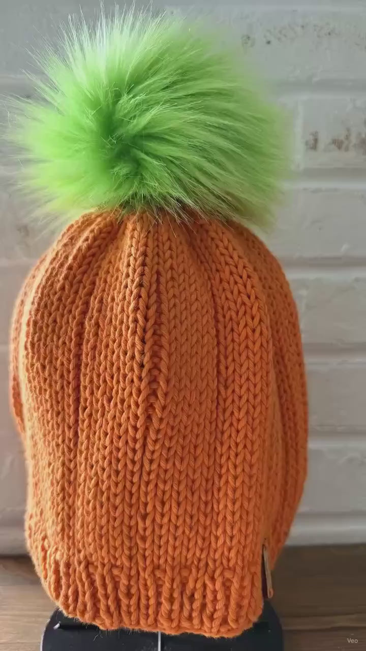 PUMPKIN Knit Beanie