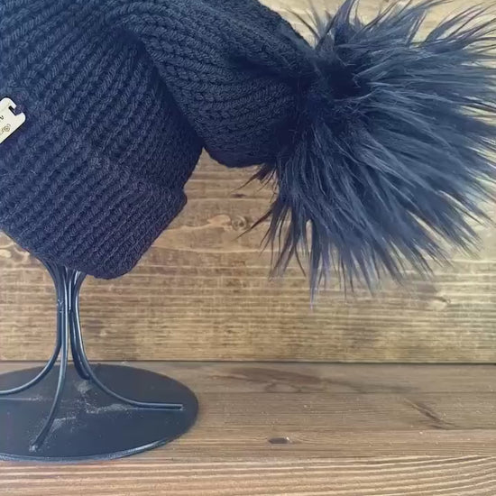 NOIR Double-Knit Beanie