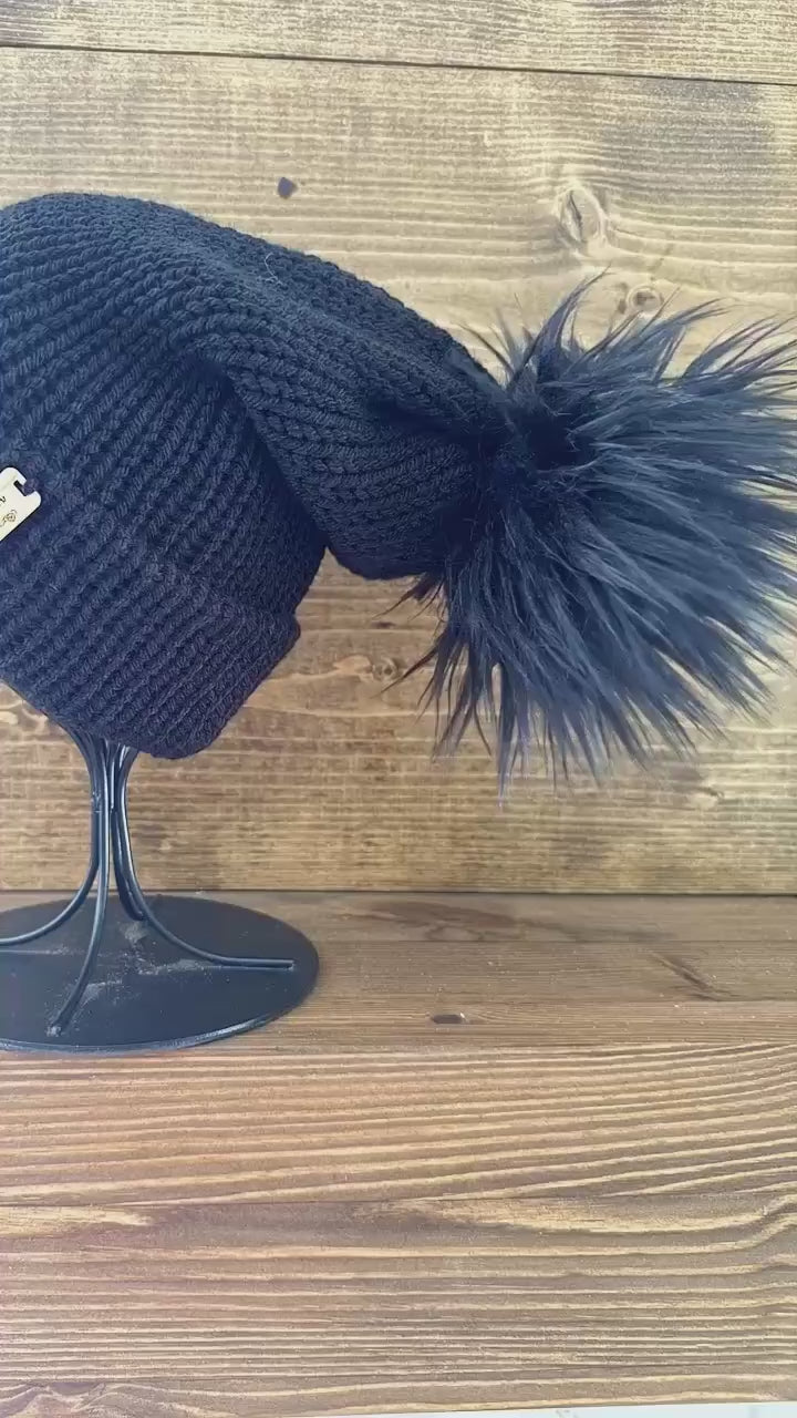 NOIR Double-Knit Beanie