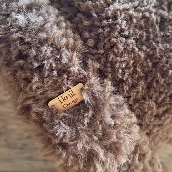 BROWNIE Furry Knit Bucket Hat