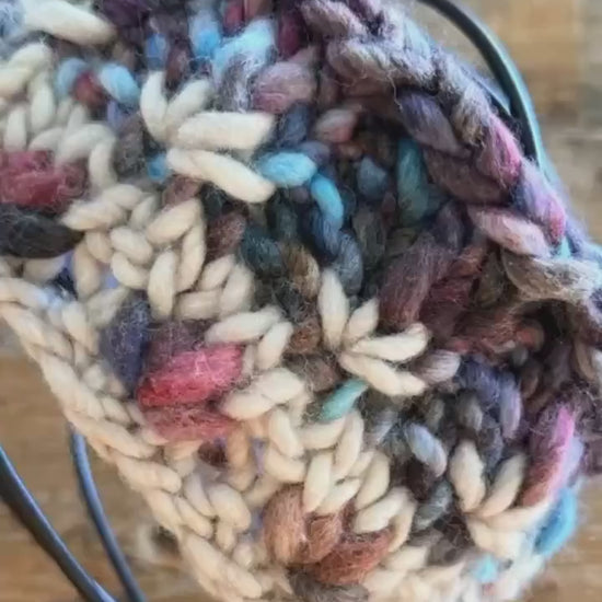 JAM Purple Hand Knit Headband